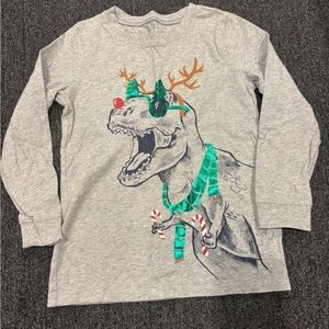 Christmas Dinosaur Shirt Size 7